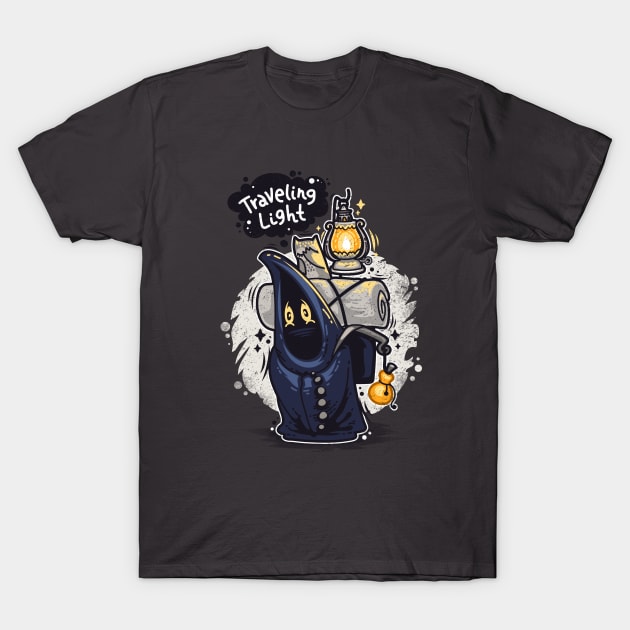 Traveling Light Cartoon Character T-Shirt by Voysla